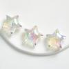 Acrílico transparente uv chapeado cor corte estrela de cinco pontas Amor buraco reto frisado diy telefone móvel cadeia material acessórios de jóias