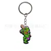 Llavero de las Tortugas Ninja Adolescentes Llavero para Mochila Escolar Accesorios PVC Equipaje Llavero Creativo de Dibujos Animados Colgante Pequeño Regalo