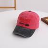 NUEVO. Gorra de béisbol retro para niños, gorra de béisbol lavada vieja, gorra de hip hop bordada con letras de tendencia