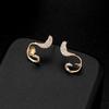 Cobre chapeado c Home Brincos Feminino Jianyue s925 Prata Pin Brincos de Pérola Brincos Porta-brincos diy Acessórios Material