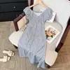 Vestido Francês para Mulheres no Verão, Novo Estilo, Sofisticado e Super Bonito, Saia Longa Floral Estilo Platycodon Fada, Emagrecimento da Cintura