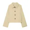 Ropa de Mujer 2026 Otoño Nuevo Estilo Moda Europea y Americana Casual Holgado Cuello Corto Gabardina