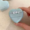 Anillo Minimalista de Mariposa Cepillada para Mujer, Estilo de Moda de Alta Gama, Anillo Abierto Ajustable, Estilo Bosque, Versión Coreana, Anillo Versátil para Dedo Índice