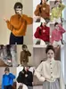 Estilo Coreano Otoño e Invierno Nuevo Punto de Cuello Alto de un Solo Botón Moda para Mujer Suave y Estilo Perezoso Cardigan de Punto con Mangas Largas Raglán