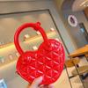 2025 Principios de Primavera Nueva Bolsa de Gelatina de PVC Amor Bolso Diamante Un Hombro Cruzado Bolso de Mujer Dulce Bolso Pequeño