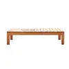 Sofá de Rattan para Exterior Nórdico, Novo Produto Simples com Pés de Madeira Maciça, Conjunto de Sofá de Rattan e Mesa de Centro para Hotel, Villa e Casas Modelo
