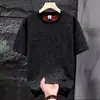 Camiseta de Manga Corta de Seda Helada para Hombre Verano 2026 con Diseño Floral, Camiseta Elegante Rota de Lujo Ligero de Moda
