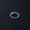 Anillo Aerchi de Plata S925, Dulce, Fresco y Sencillo, Perlas Ligeras, Cuerda Elástica de Cubo de Azúcar, Joyería de Mano Linda J9141