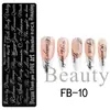 FULL BEAUTY Nueva Placa de Estampado para Uñas Transfronteriza con Diseños de Puntos, Estilo Francés, Estrellas y Hojas de Arce