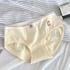 Venta al por mayor Estilo Femenino Algodón para Bebé Ropa Interior para Mujer Bordado con Letra C Cómodo y Transpirable Sin Entrepierna Algodón Antibacteriano 5A Triángulo