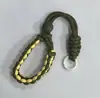 Cordón de Pulsera Corto Anti-pérdida Cuerda de Muñeca Tejida a Mano Algodón Llavero Colgante Llave de Coche Pulsera