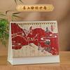 Nuevo 2025 Set de Caja de Regalo de Libreta Calendario de Escritorio Estilo Chino 3D Mariposa Adorno de Escritorio de Oficina LOGO
