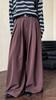 Pantalones de traje de cintura alta con sentido del diseño Luxi para mujer, otoño 2024, nuevos, con caída, pernera ancha, casuales, hasta el piso 1957