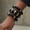 Pulsera de Borde Ancho con Superficie de Espejo de Venta Caliente Transfronteriza Europea y Americana, Pulsera Brillante Exagerada Personalizada, Pulsera de Resina Acrílica