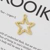 Ventas Directas de Fábrica Colgante DIY de Estrella y Luna Colgante Pendientes de Cruz Europeos y Americanos Cruzados Collar Pulsera Ropa Joyería de Aleación