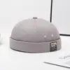 Nuevo Gorro sin Visera de Tela Estilo Comercio Exterior, Gorro de Propietario Moda Callejera Hip-Hop Coreano, Gorro Versátil Casual sin Visera