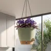 Macetas de Plástico Auto-Riego Amazon para Uso Doméstico, No Necesitan Riego, Macetas Colgantes para Flores, Macetas de Resina para Plantas Verdes