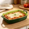 Cerámica Verde Retro Vajilla Cuenco Pétalo Plato Largo Mantequillera Tetera Taza Vajilla Doméstica de Hotel Venta al por Mayor Transfronteriza