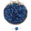 15x 14mm Cuentas de Vidrio Estrella de Mar Costera para Pulsera Collar Hecho a Mano con Agujero Recto