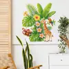 Adesivos de Parede de Plantas Tropicais e Animais Mais Vendidos no Exterior Removíveis à Prova d'Água Autoadesivos Decoração de Parede Adesivos para Parede de Casa Atacado