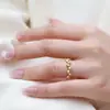 Anillo de Plata de Ley S925 Ultra Brillante Cepillado con Arena Incrustada de Diamante para Mujer, Artesanía Pesada, Anillo de Lujo Ligero Vintage de Alta Gama al por Mayor
