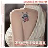Flor de Rosa Celebridad de Internet Flor Planta Colorida Tatuaje Fabricante Tatuajes Adhesivos al por Mayor Impermeables Femeninos de Larga Duración Florales