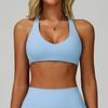 Sujetador Deportivo Nude para Exteriores Ze Chuang Secado Rápido Espalda Cruzada Ropa de Fitness Transfronterizo Sujetador de Running Yoga para Mujer 9300