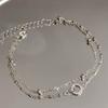 Pulsera de Anillo de Doble Capa Mobius Diseño Nicho Personalizado Versátil Pulsera de Doble Anillo para Mujeres como Regalo para Mejores Amigas