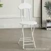 Silla de Computadora Portátil Simple para Dormitorio de Estudiantes Plegable Compacta y Robusta Silla con Respaldo Pequeño Silla de Entrenamiento