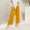 Pantalones plisados de pierna ancha para mujer al por mayor de talle alto con caída, delgados y versátiles Miyake japoneses, holgados rectos casuales