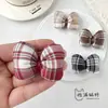 Tecido de Algodão Preenchido com Xadrez JK Acessório de Laço DIY Flor para Sapato Acessório para Chapéu Capa de Celular Broche para Bolsa