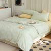 Color Ins Cuatro Estaciones Universal Amigable con la Piel Lavable al Agua Funda Nórdica de Algodón Dormitorio de Estudiantes Sencilla Doble Funda Nórdica Hoja de Cama para el Hogar Funda de Almohada Fábrica