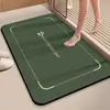 Tapete de chão de banheiro altamente absorvente, tapete de banheiro absorvente de secagem rápida antiderrapante, tapete para os pés do vaso sanitário