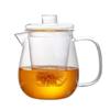 Tetera de Cristal Pingüino Resistente a Altas Temperaturas Hervidor de Té Tetera Filtro Doméstico Engrosado Taza para Té de Flores Olla para Separación de Té y Agua
