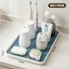 Bandeja de Drenagem Branca Bnbs Estilo Ins Simples Prateleira de Armazenamento Multifuncional para Casa Banheiro Cozinha