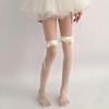Calcetines hasta la rodilla de seda negra para habitación, calcetines finos de encaje de verano para mujer, delgados, sexys, calcetines de pantorrilla jk largos