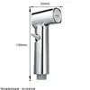 Pistola de spray para descarga de vaso sanitário, chuveiro, pistola de água potente de alta pressão para vaso sanitário, coleção de acessórios para torneira