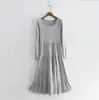 19 Nuevos Vestidos Japoneses de Primavera y Otoño de Modal de Manga Larga Largos tipo Pastel Vestido Holgado Talla Extra Vestido Vestido de Muñeca