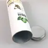 Latas cilíndricas de papel personalizadas, tubos para pôsteres, tubos de embalagem redondos de papel kraft, baldes de abraço feitos sob medida, latas de papel para alimentos e chá