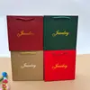 Plus size Inglês jóias saco de papel Dia das Mães saco de presente colar de pérolas fabricantes de caixa saco de presente por atacado
