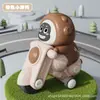 Transfronterizo Nuevo Mini Oso de Dibujos Animados para Niños Coche de Carreras de Presión Coche Deportivo Motocicleta Coche de Juguete Regalo Al Por Mayor