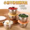 Mini Tazón para Dips de Acero Inoxidable 304 con Tapa, Caja Doméstica para Ensalada de Tomate, Taza para Salsa, Vajilla Portátil, Plato para Condimentos