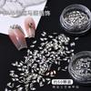 50 Manicura Planos de Fondo Marquise Zirconia Joyería 5A Super Destello Mini Chapado Micro-Zirconio Popular Espiga de Trigo Uña Diamantes de Forma Especial