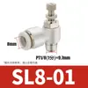 Conector de manguera de aire para PC PL conexión rápida neumática SA conexión rápida SL válvula de aceleración PV conector de cilindro de bomba de aire boquilla de aire