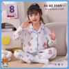 Pijamas para niñas del sudeste asiático primavera y otoño manga larga solapa niñas kulomi lindo caricatura ropa de casa al por mayor