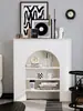 Lareira de Hall Minimalista Moderna Armário Decorativo Estilo Francês Parede de Fundo Corredor de Entrada Nórdico Armário de Exposição e Armazenamento