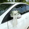 Flores Decorativas Artificiais Criativas para Encostos de Cadeiras de Casamento, Flores para Retrovisor de Carro de Casamento Maçanetas de Porta, Decorações de Flores Artificiais Multiúso para DIY