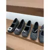 Zapatos Mary Jane de tacón alto con forro de felpa gris, con aumento de altura interior, estilo gris de moda, populares entre los influencers