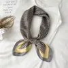 Novo lenço de seda quadrado de 70 cm para mulheres, moda primavera/verão, versátil, toque de luxo, lenço fino com proteção solar para todas as estações