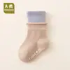 26 Calcetines Nuevos de Primavera y Otoño para Bebés Recién Nacidos, Calcetines de Algodón Clase A para Niños y Niñas de 0 a 1 Año, de Ajuste Holgado, No Apretados, de Caña Media, Venta al por Mayor